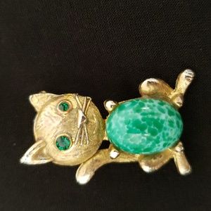 Vintage Cat Brooch.